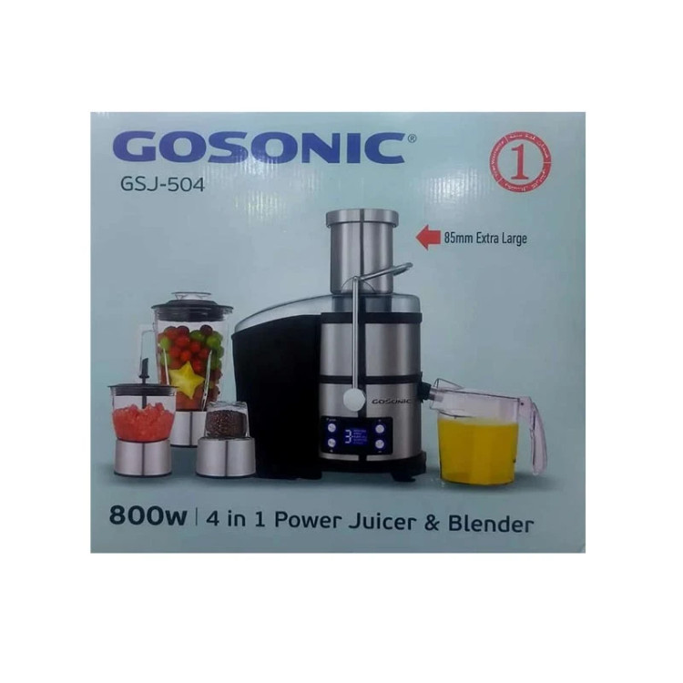 آبمیوه گیری گوسونیک مدل GSJ-504 ظرفیت ۱ لیتر ۴ کاره ۵ سرعته