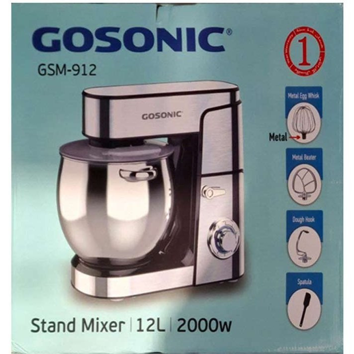 همزن برقی گوسونیک مدل GSM-912 کاسه دار ظرفیت ۱۲ لیتر